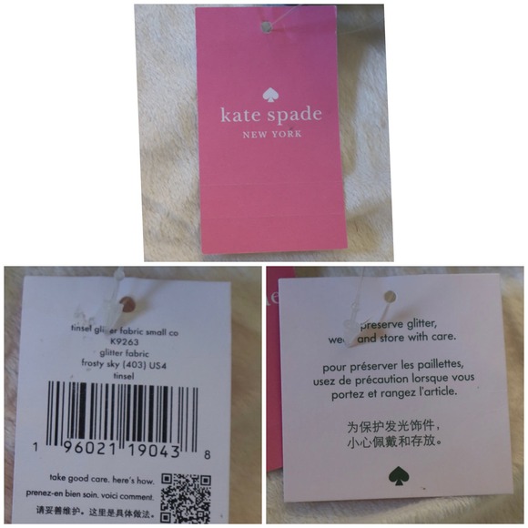 NWT Kate Spade Tinsel Small Cosmetic Case - Picture 9 of 9